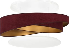 BRILAGI- Plafonieră LED VELVET TWIST LED/24W/230V 4000K Ø 55 cm vișiniu/auriu.