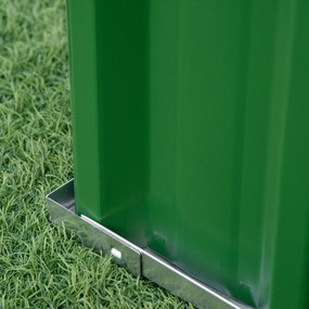 Outsunny Pătrat de grădină de grădină modulabil, montare fără unelte, mănuși incluse 174 x 90 x 30 cm oțel galvanizat verde | Aosom Romania