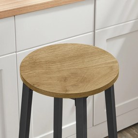 Scaun de bar TAYLOR ARTISAN cu picioare negre