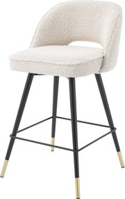 Set de 2 scaune de bar design modern Cliff, H-92,5cm crem 114649 HZ