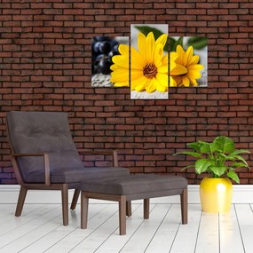 Tablou cu flori galbene (90x60 cm)