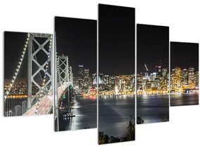 Tablou cu podul Brooklin și New York (150x105 cm)