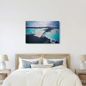 Tablou cu pod din lemn (90x60 cm)