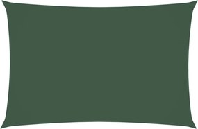 vidaXL Parasolar, verde închis, 2x4 m, țesătură oxford, dreptunghiular