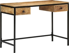 vidaXL Masă de scris cu sertar cu depozitare Maro 105 x 50 x 75 cm