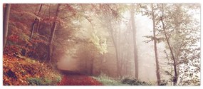 Tablou - Plimbarea de toamnă prin pădure (120x50 cm)