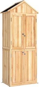 Outsunny Dulap de Exterior pentru Unelte cu Rafturi Detașabile | Aosom Romania