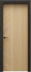 Usa de interior PORTA colectia 4 Elemente - PAMANT model Z1cu toc negru 140-180 mm, Stejar Natural