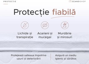 Protectie pentru saltea cu doua straturi - TOPPER 90 x 200 cm