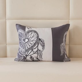 Husa de perna din microfibra TIRSO 70x90 cm, gri-alb