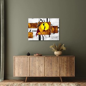 Tablou pe sticlă cu pictură epochală străveche (70x50 cm)