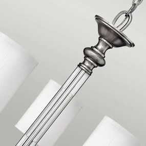 Hinkley HK-SUSSEX5 - Candelabru suspendat SUSSEX cu lanț, 5xE14/40W/230V, crom mat