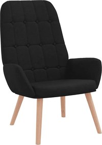 vidaXL Scaun de relaxare, negru, material textil