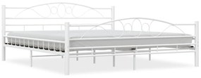285305 vidaXL Cadru de pat, alb, 180 x 200 cm, metal