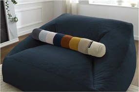 Fotoliu bean bag albastru închis cu tapițerie din blană artificială Lilibet – Bobochic Paris