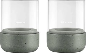 Sfeșnice pentru lumânări pastilă 2 buc. din sticlă Calma – Blomus