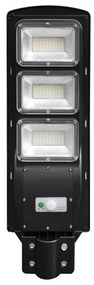 Lampă LED stradală solară dimabilă LED/12W/3,2V 6000K IP65 10000 mAh + telecomandă
