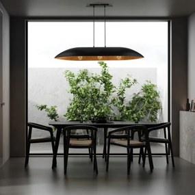 Lustră pe cablu GONDOLA 3xE27/60W/230V negru/cupru