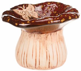 Fântână ceramică Ciupercă tigru, 17 x 12 x 17 cm,ceramică