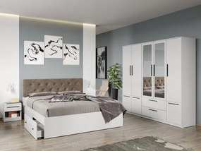 Set mobila dormitor 4 piese Alb Levi C12
