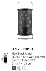 Veioza/Lampa de masa design decorativ modern IAN