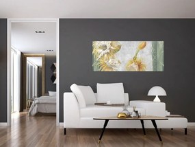 Tablou - Cactuși înfloriți (120x50 cm)
