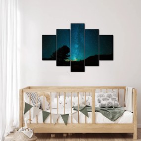 Tablou cu cerul nocturn și stele (150x105 cm)