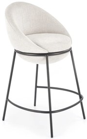 Scaun de bar tapitat H118 bej