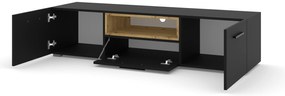 Masă TV Akita 151 (Negru + Stejar artisan). 1124862