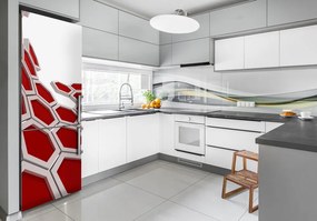Autocolant pe frigider 3D Abstracție