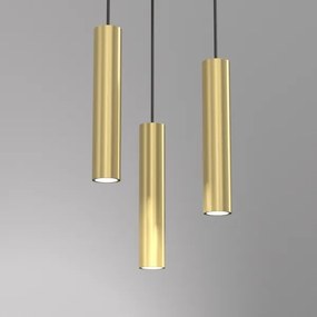 Lustră pe cablu RAITO 3xGU10/8W/230V alamă