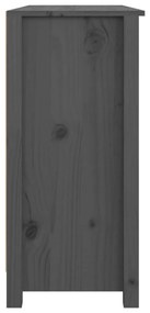 Servanta, gri, 100x35x74 cm, lemn masiv de pin Gri, 1