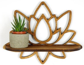 Raft în culoare naturală 33 cm Lotus – Kalune Design