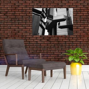 Tablou - Cladiri de sticlă (90x60 cm)