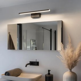 Aigostar - Lumină LED pentru oglindă de baie, 8W, 230V, 4000K, 40 cm, IP44, negru