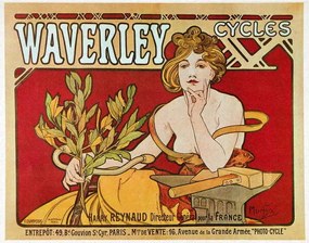 Reproducere Waverley cycles, 1898, Mucha, Alphonse Marie