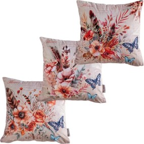 decoDoma Set de 3 fețe pernuțe WINONA 45 x 45 cm