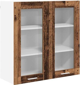 vidaXL Dulap suspendat cu ușă Lemn vechi 80 x 31 x 80 cm Lemn compozit