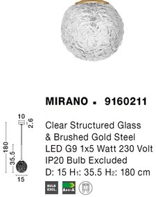 Pendul modern design deosebit MIRANO, 15cm