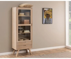 Vitrină în decor stejar 72x190 cm A-Line - Actona