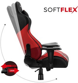Fotoliu gaming Fusion 6.2 (negru + roșu). 1087485