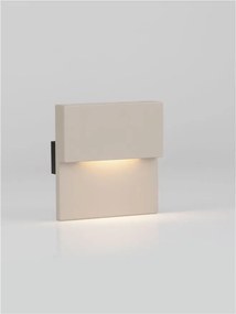 Spot aplicat perete exterior LED 3000K IP65 DAN sand