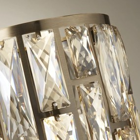 Veioza, Lampa de masa design modern Bijou alama antic/ champagne