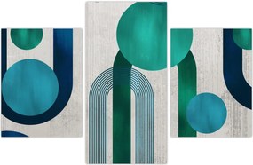 Tablou - Linii și forme circulare (90x60 cm)