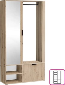 Set pentru hol, stejar artisan, MUNA