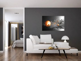Tabloul bilelor portocalii abstarcte (90x60 cm)