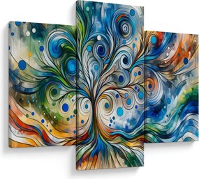 Tablou – Arbore energetic colorat (90x60 cm)