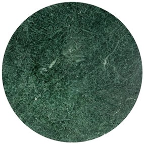 Masa de cafea verde 60x60x35 cm piatra naturala aspect marmura 1, Verde, 60 x 60 x 35 cm