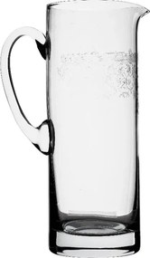 Carafă din sticlă, transparent, cu model în spirală gravat, 1000 ml, 25,5 x 9,5 cm, „Joséphine”
