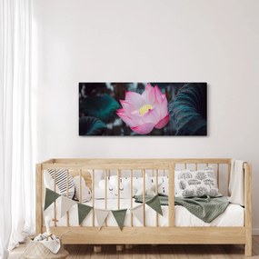 Tablou cu floare roz (120x50 cm)